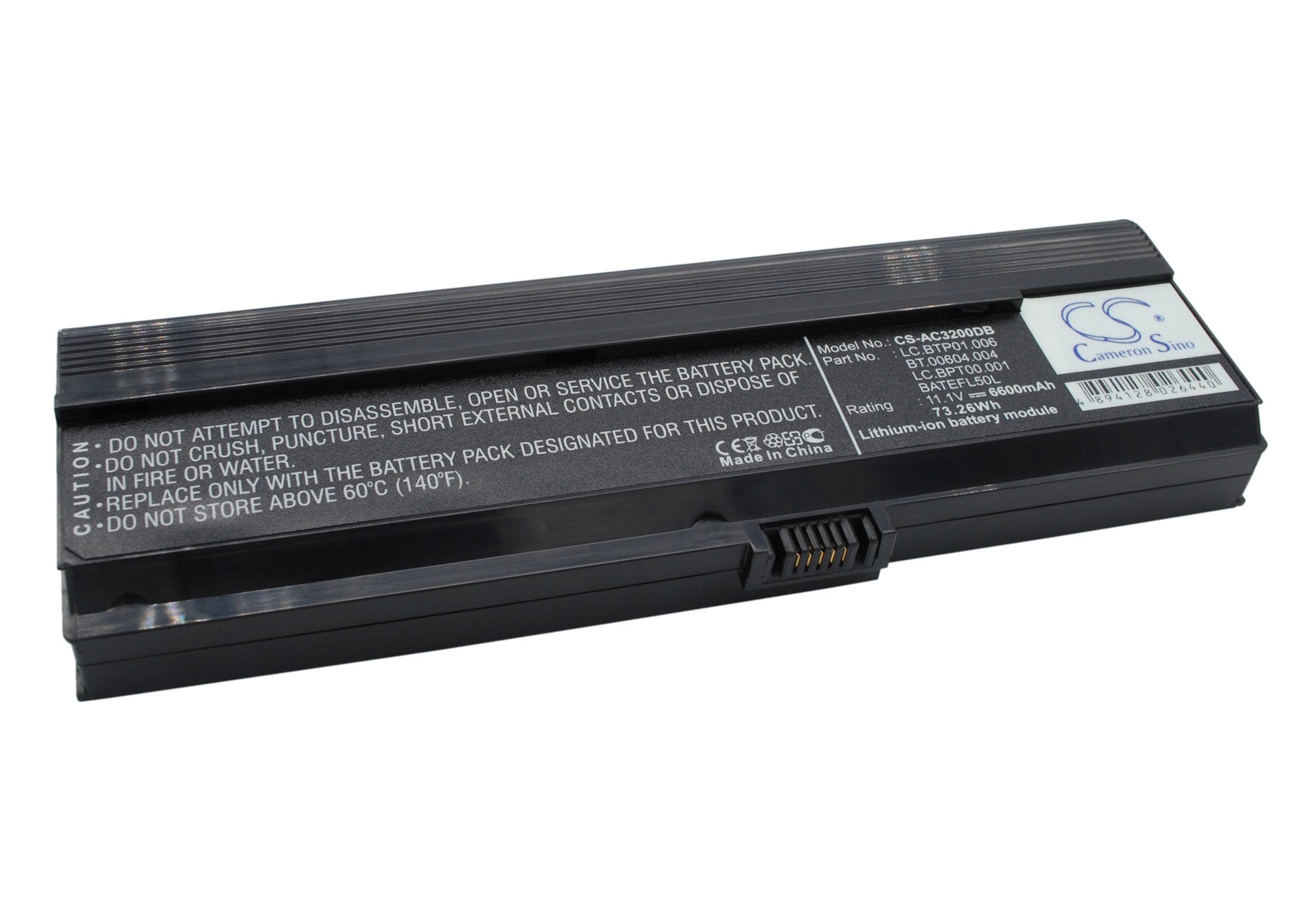 Acer Acer TravelMate 3000 AS36802682 Aspir 6600mAh Replacement Battery BatteryClerkcom Laptop and Notebook