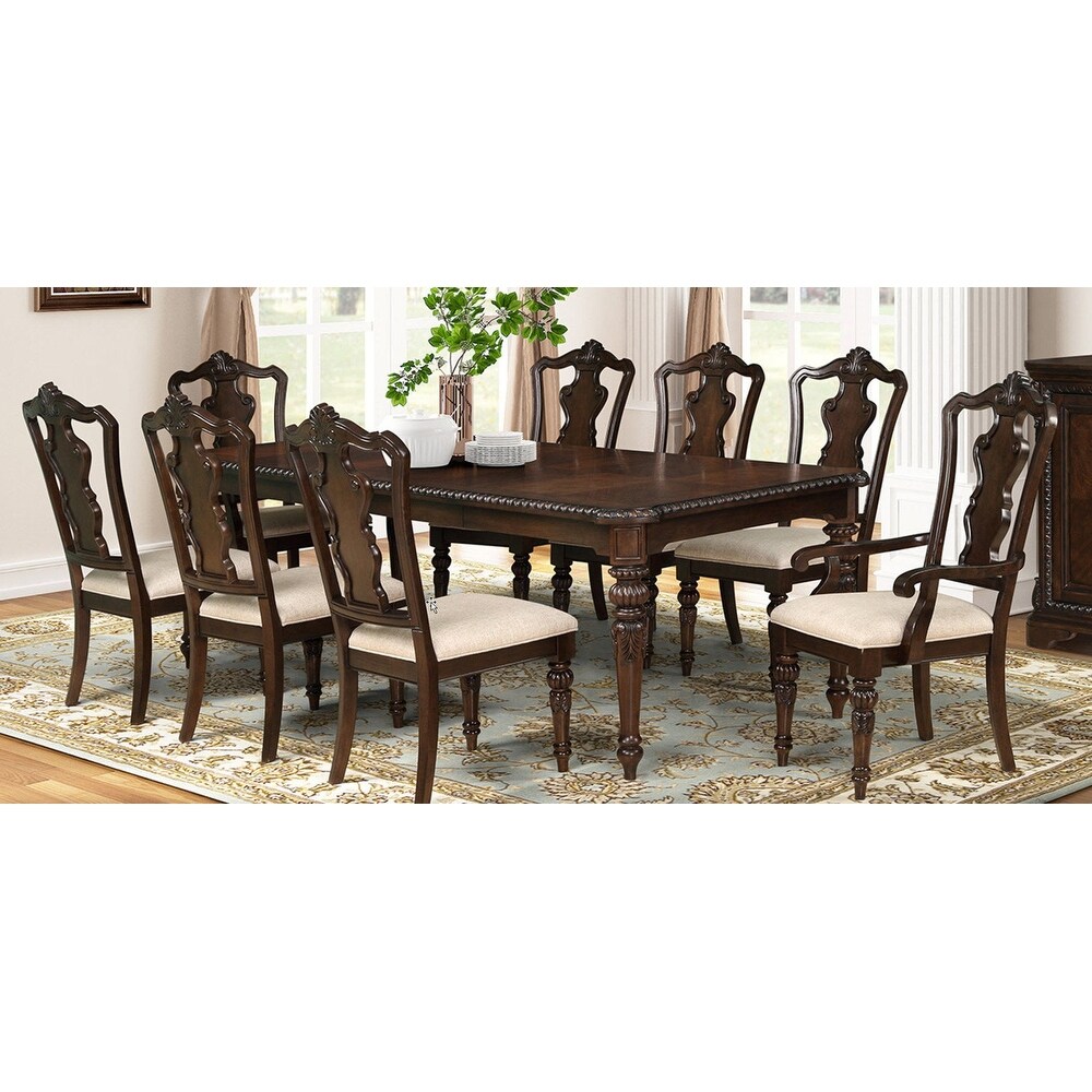 Coventry Traditional Dining Table   Brown