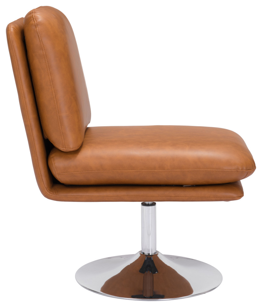 Rory Accent Chair Brown   Contemporary   Armchairs And Accent Chairs   by Kolibri Decor  Houzz