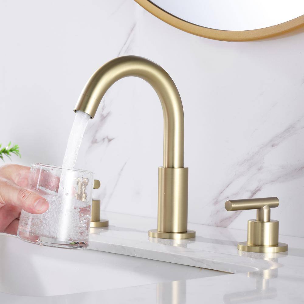 FORCLOVER 2-Handle Bidet Faucet with Lever Handles in Brushed Gold LSD-BSFBG55