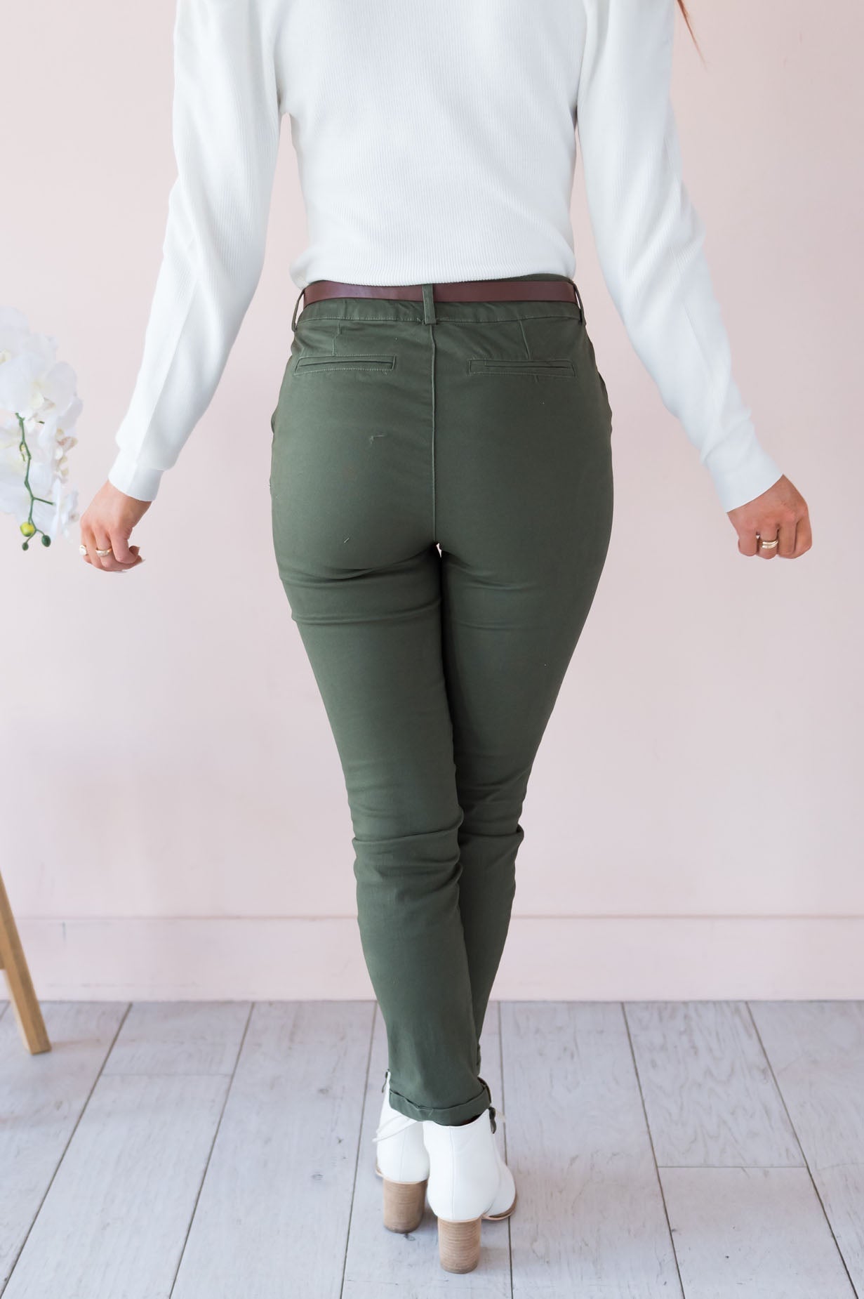 Optimistic Thoughts Modest Twill Pants