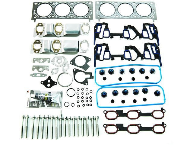 Cylinder Head Gasket Set with 16 Head Bolts - Compatible with 2000 - 2005 Chevy Monte Carlo 3.4L V6 Naturally Aspirated 2001 2002 2003 2004