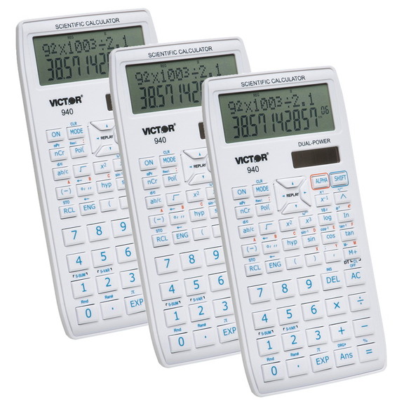 Victor VCT940 3 Sci Calculator With 2 Line  Displa...