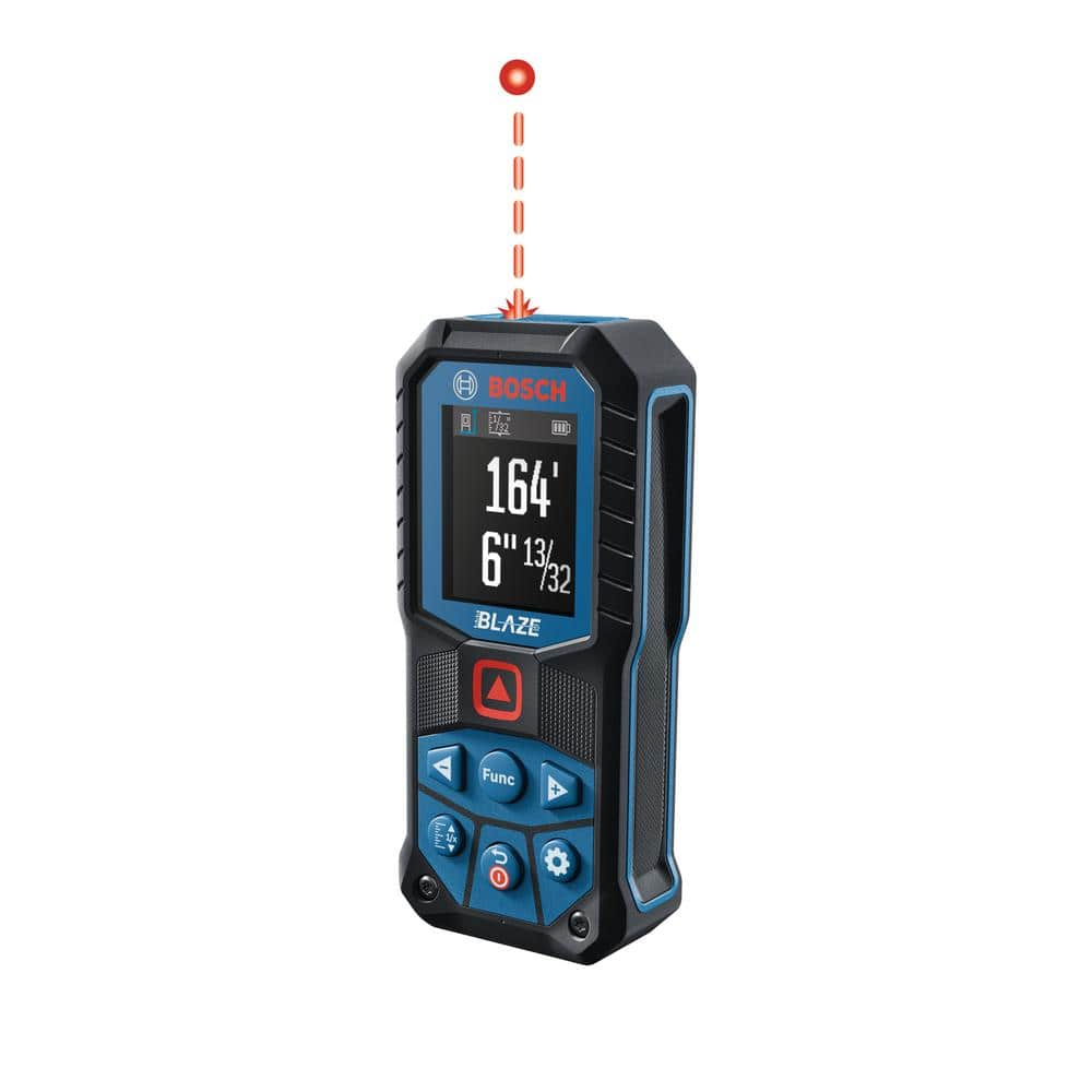 Bosch BLAZE 165 ft. Laser Distance Tape Measuring Tool with Color Screen and Measurement Rounding Functionality GLM165-22