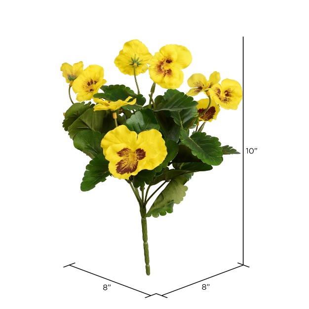 Vickerman Artificial Pansy Bush