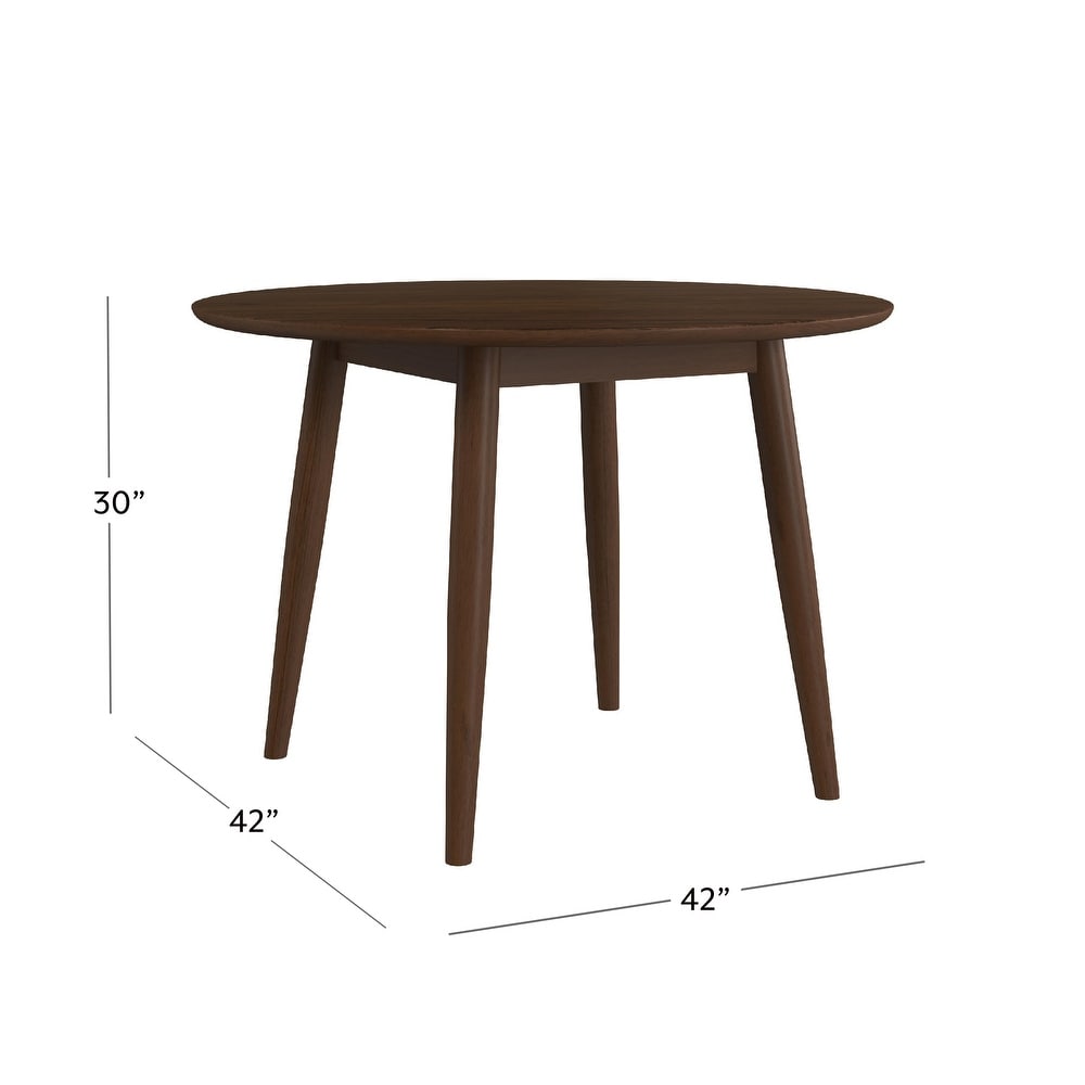 Hillsdale San Marino Round Wood Dining Table  Chestnut   42\