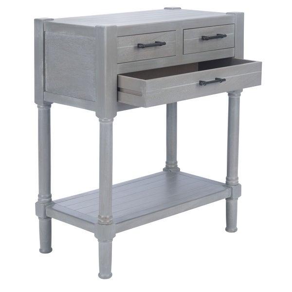 SAFAVIEH Filbert Distressed White 3-Drawer Console Table