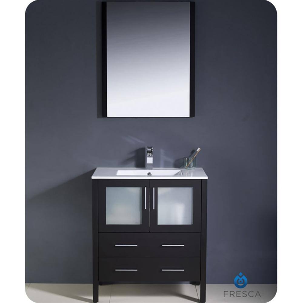 Fresca Torino 30 in. Modern Bathroom Vanity Cabinet Only in Espresso FCB6230ES