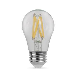 Feit Electric 75-Watt Equivalent A15 Medium-Base Dimmable Filament Clear Glass LED Ceiling Fan Light Bulb in Soft White (24-Pack) BPA1575827FIL212