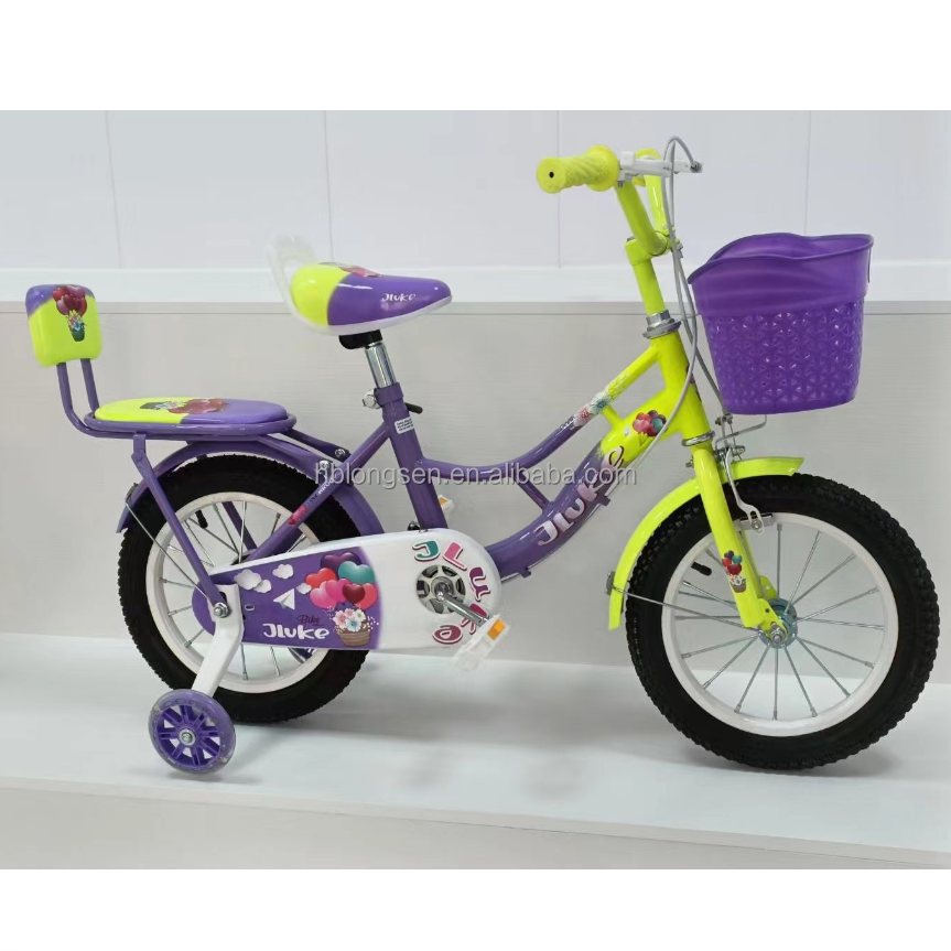 12 16 Inch Steel Kids Bike Children Bicycle With Basket Children Bike Cycle Bicycle For 2 9 Years Girl Kids Bike