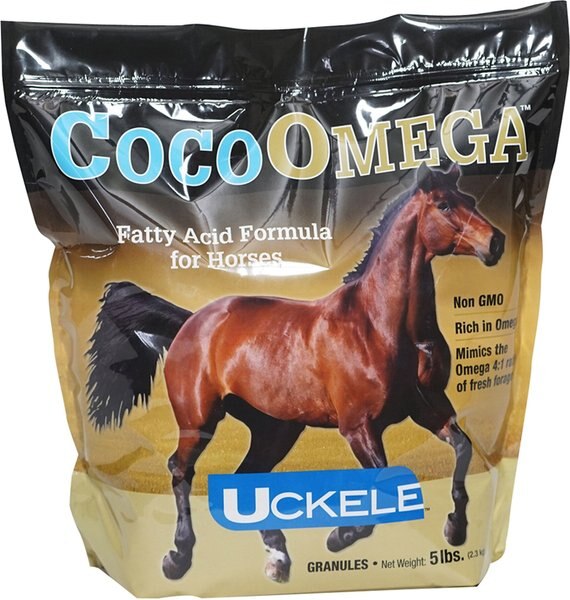 Uckele CocoOmega Fatty Acid Formula Powder Horse Supplement， 5-lb bag