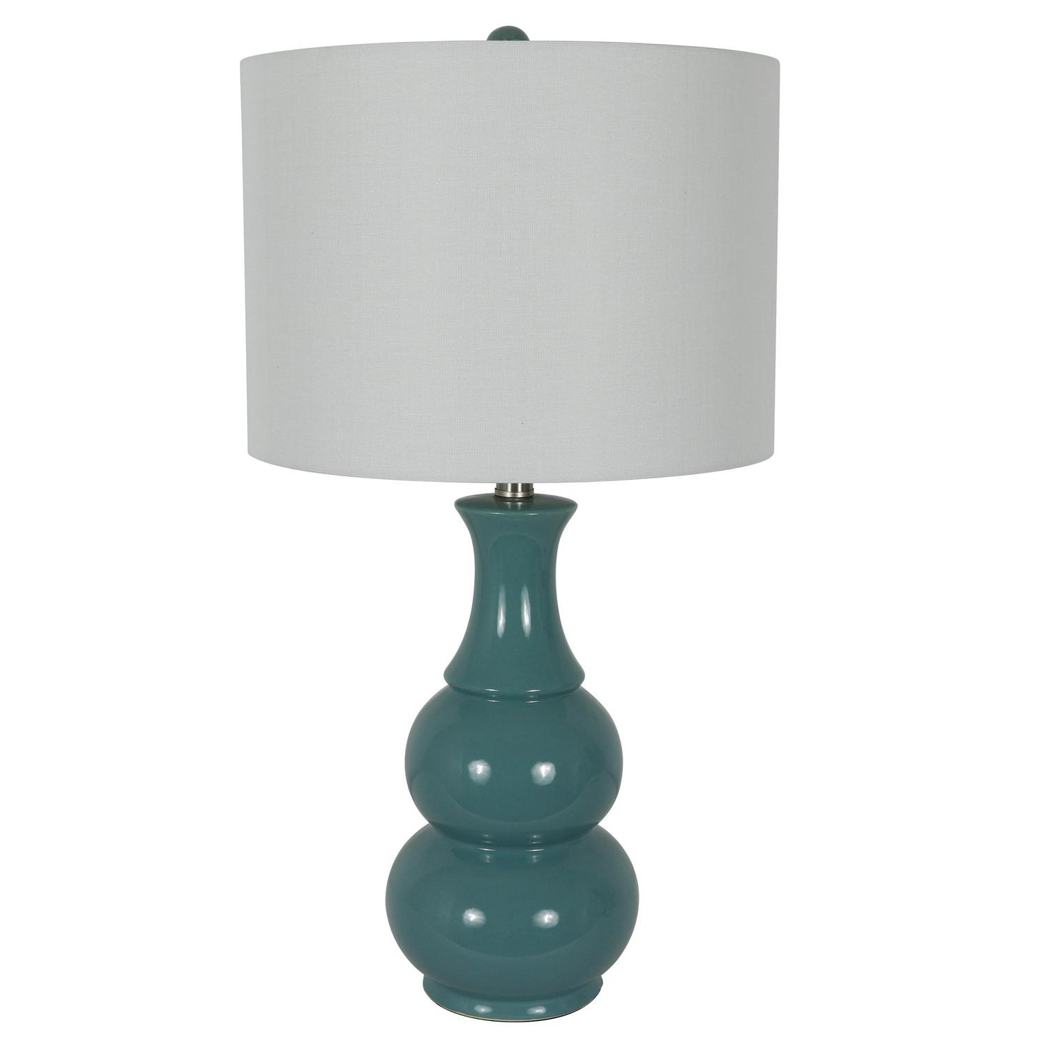 DA(C)cor Therapy Harper Aqua Ceramic Table Lamp  Crowdfused