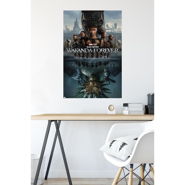 Trends International Marvel Black Panther Wakanda Forever One Sheet Unframed Wall Poster Prints