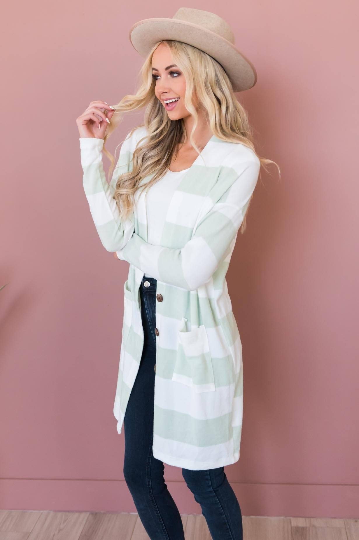 Take Your Chance Modest Cardigan