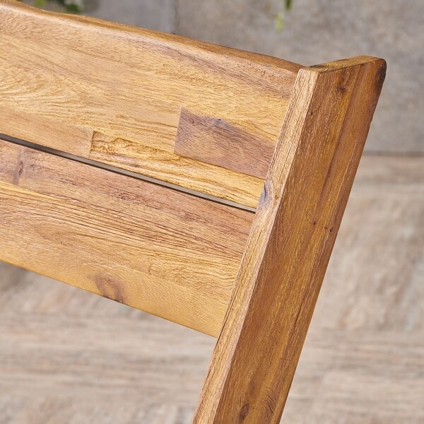 Eaglewood Outdoor Live Edge Acacia Wood Bench by Christopher Knight Home