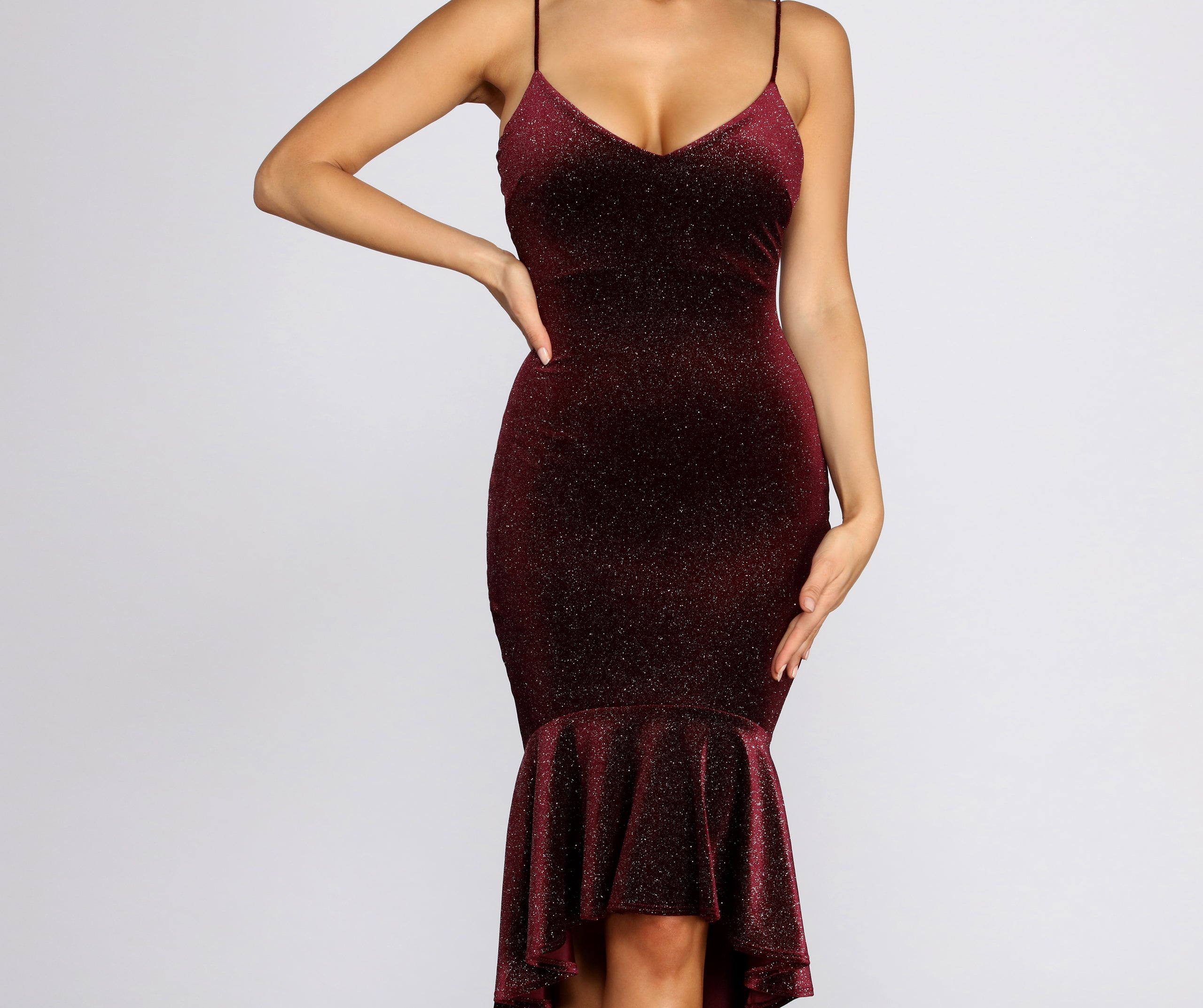 Loving In Velvet Midi Dress