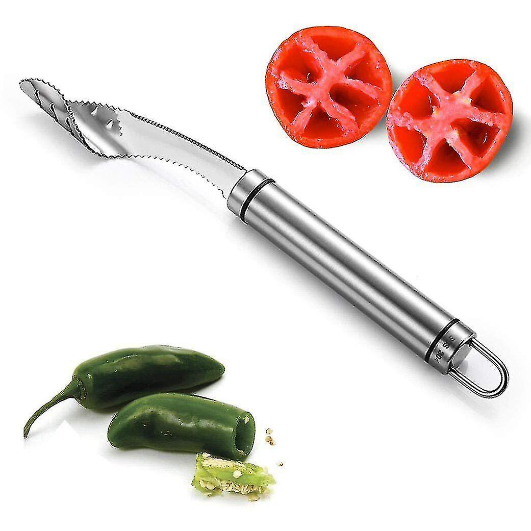 Stainless Steel Chili Corer Remover Seed Remover Jalapeno Pepper Corer Tools