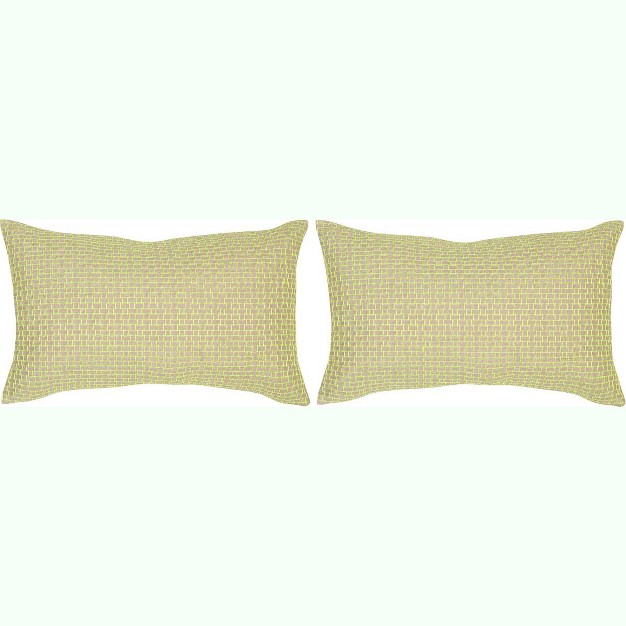 Box Stitch Pillow set Of 2 Safavieh