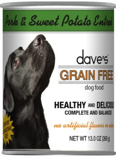 Daves Grain Free Roasted Pork Dinner Canned Dog Food