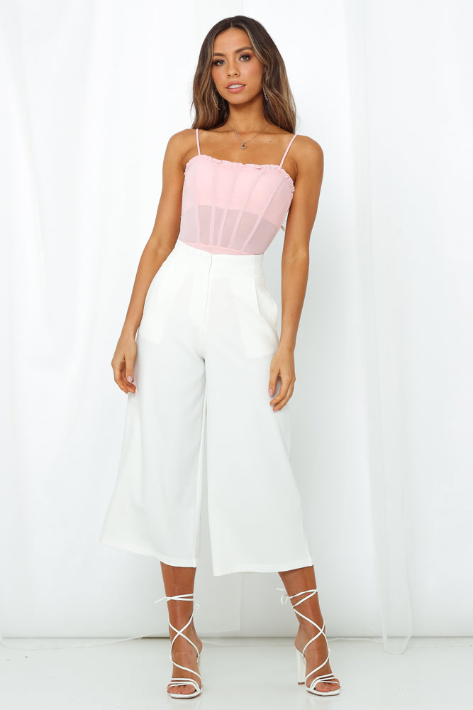 Slip Away Culottes White