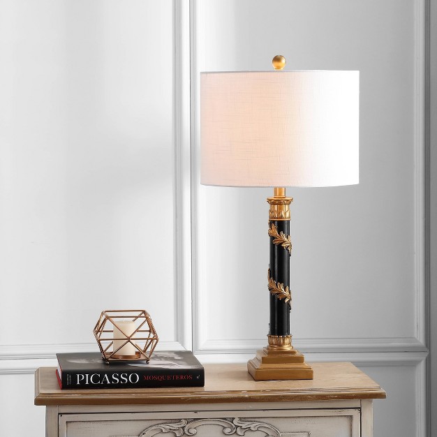 Camilla Resin Table Lamp includes Led Light Bulb Gold Jonathan Y