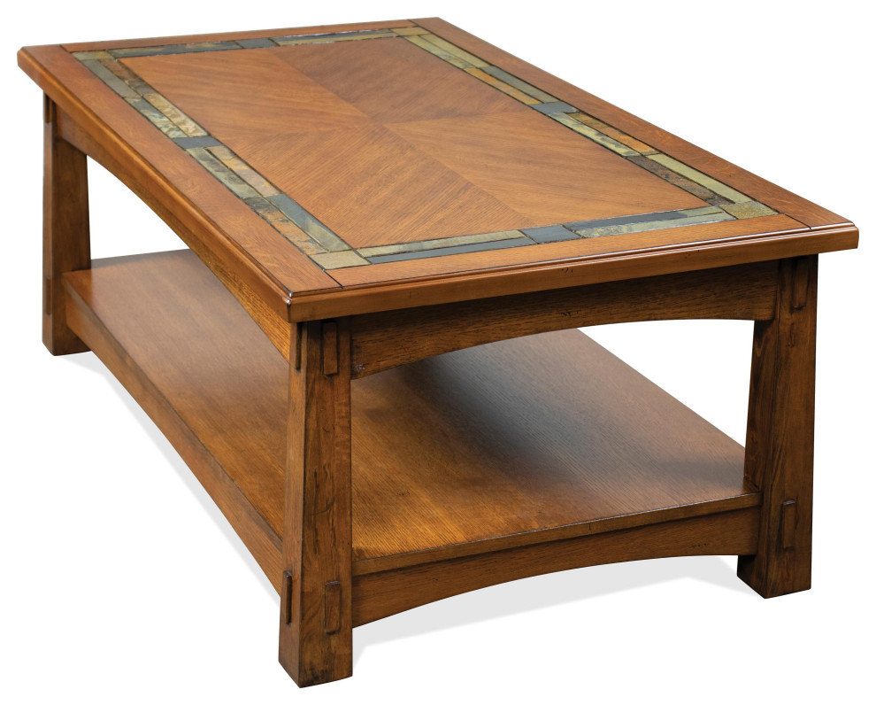 Riverside Furniture Craftsman Home Coffee Table   Transitional   Coffee Tables   by Riverside Furniture  Houzz