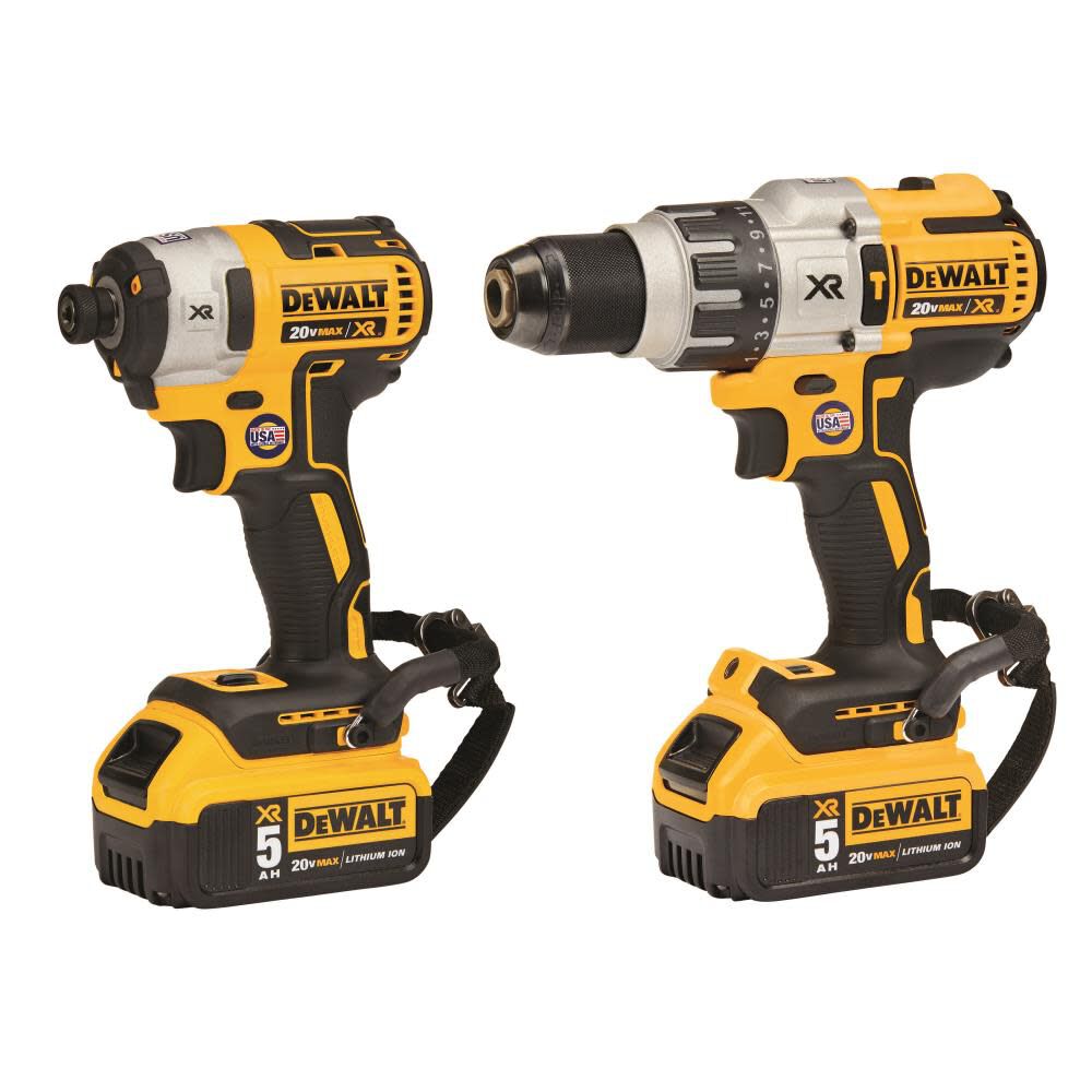 DEWALT 20V MAX XR 2 Tool Combo Kit with LANYARD READY Attachment Points DCK299P2LR from DEWALT