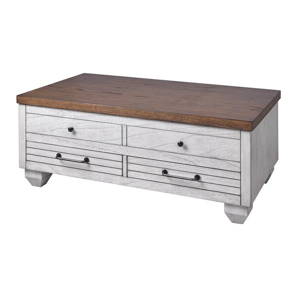 Westbrook Lift Top 2-Drawer Coffee Table