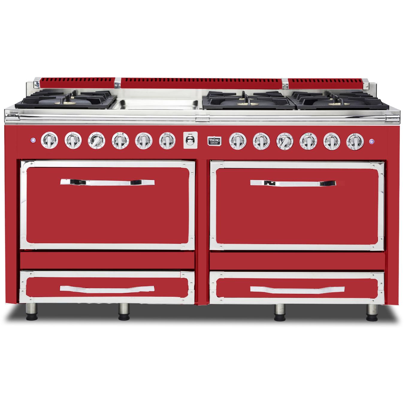 Viking 66-inch Freestanding Dual-Fuel Range with Convection Technology TVDR661-6GSM