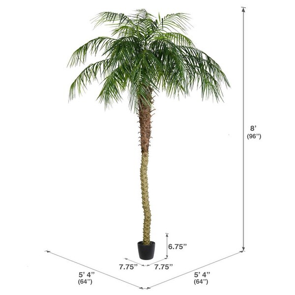 Vickerman 8' Artificial Potted Pheonix Palm Tree.