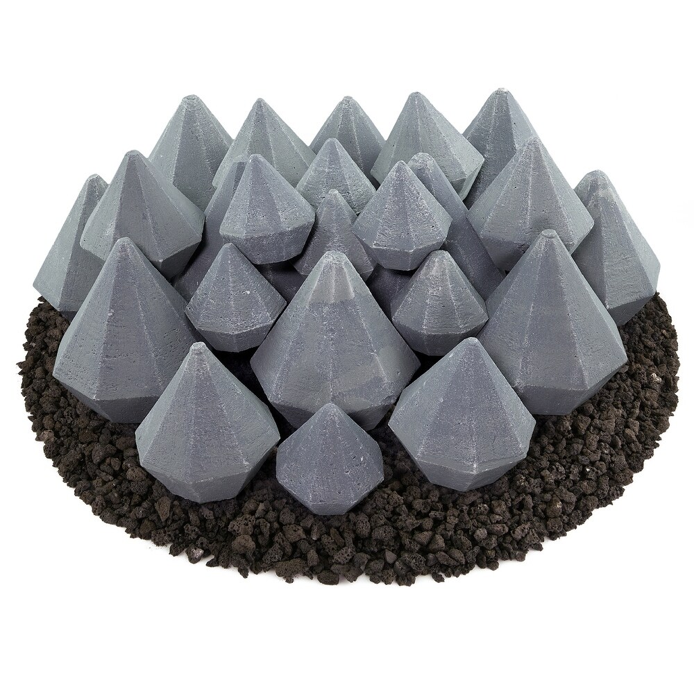 Ceramic Fire Diamonds  Fire Pit Accessory  Modern Decor for Indoor   Outdoor Fire Pits or Fireplaces