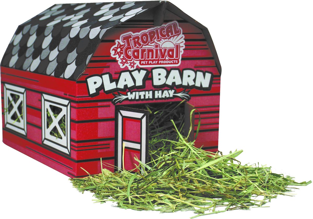 Brown's Tropical Carnival Play Barn with Hay Small Animal Hideout