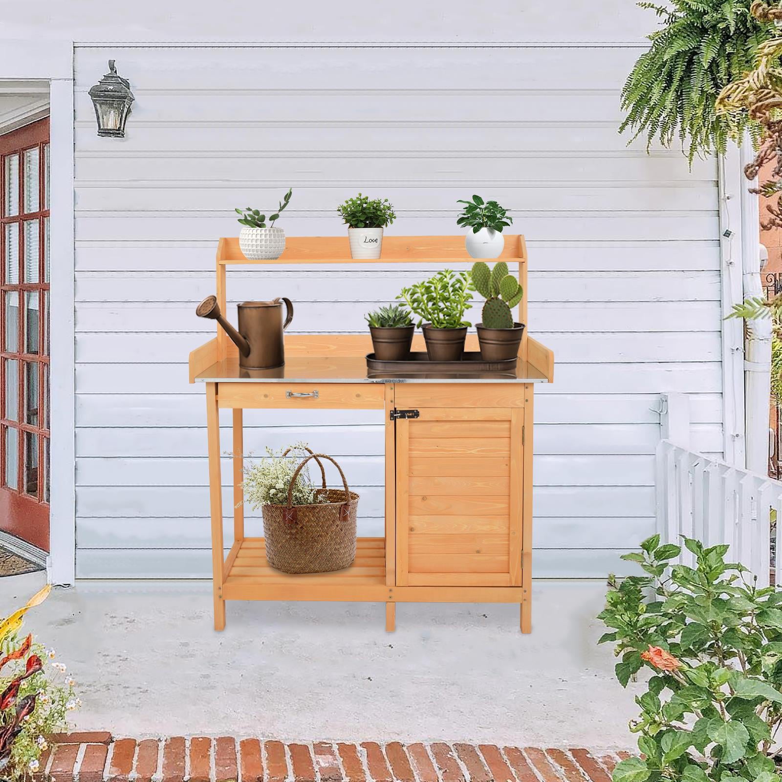 SalonMore Garden Workbench With Drawers And Cabinets