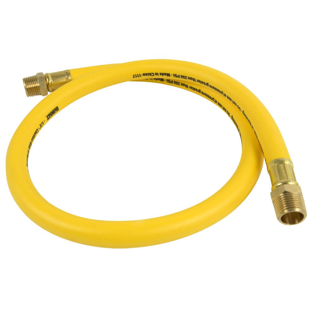 DW 1/2 in. x 3 ft. Premium Hybrid Whip Air Hose DXCM012-0210 from DW