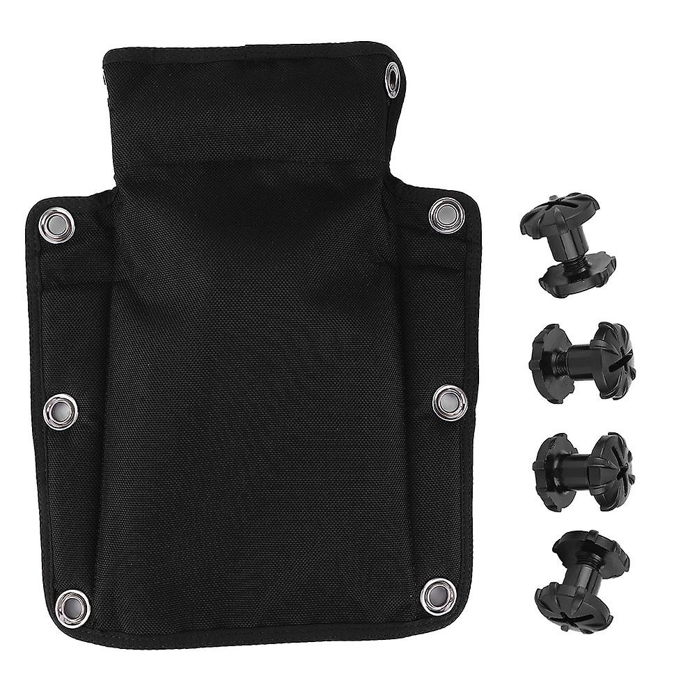 Black Nylon Heavy Duty Technical Scuba Diving Diver Harness Backplate Back Plate Padrd-808