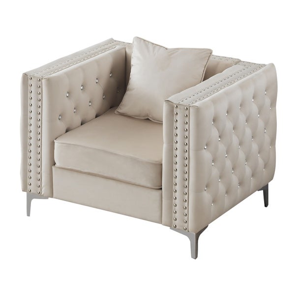 Paige Tufted Velvet Living Room Chair