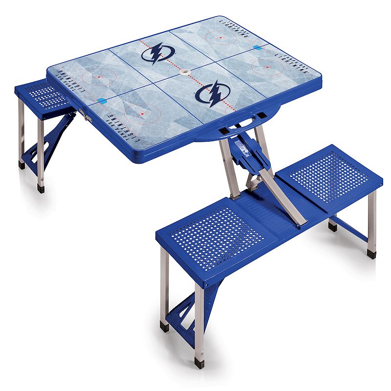 Picnic Time Tampa Bay Lightning Portable Folding Picnic Table