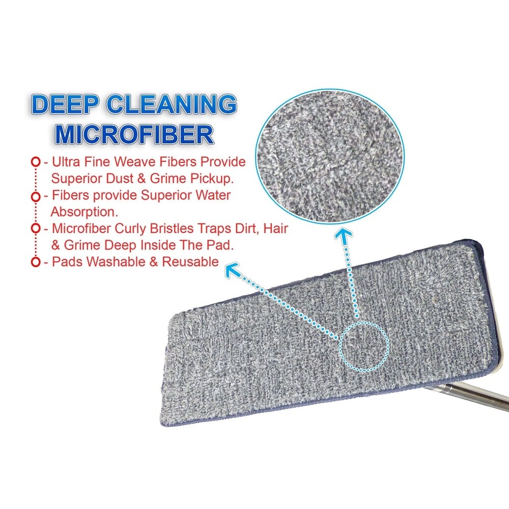 Self Cleaning Drying Wringing Mop Bucket System or Replacement Mop Heads