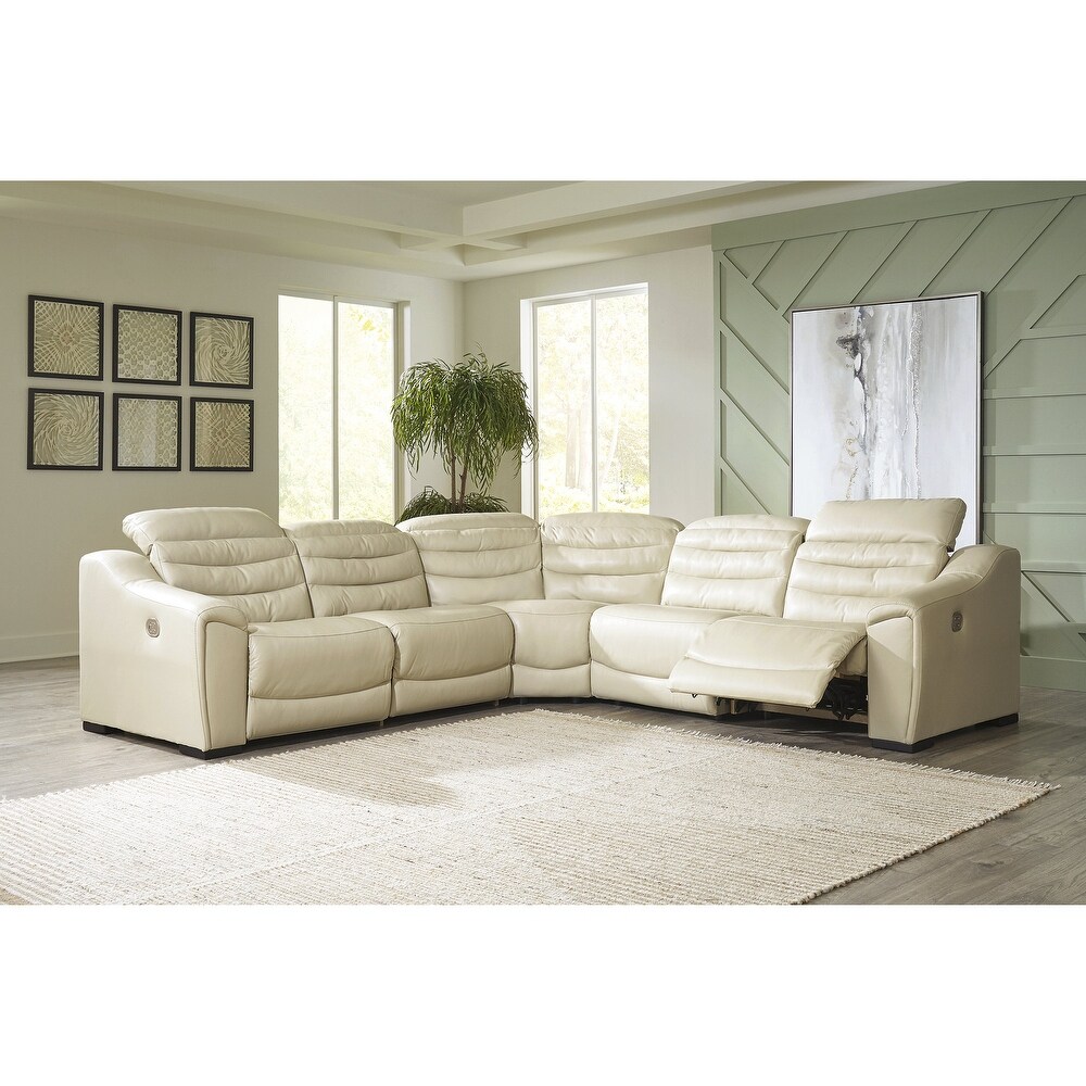 Signature Design by Ashley Center Line 5 Piece Power Reclining Sectional   105\