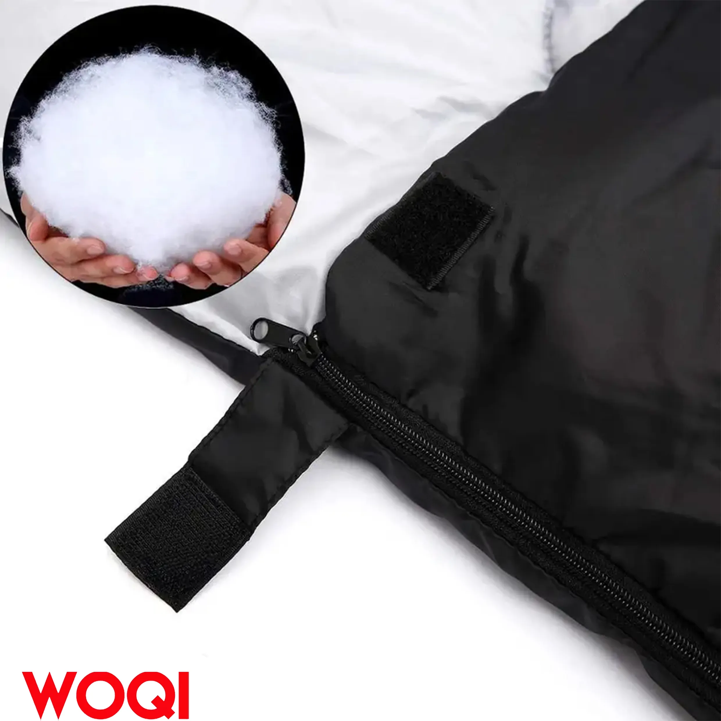 Woqi Waterproof Lightweight 2 Person Sleeping Adult Bag Camping Double Sleeping Bag for Backpacking  Hiking with 2 Pillows