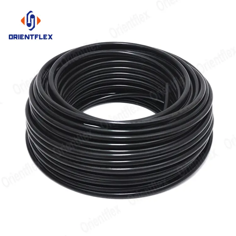 110*4 5Mm 6Mm Tubos De Hdpe 50Mm 120Mm Diameter Pe Water Supply Black Pipe With Yellow Stripe