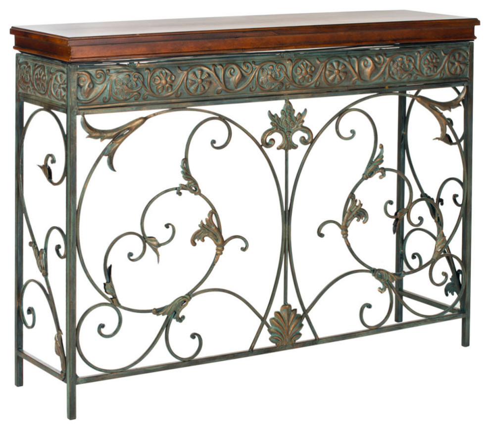 Leah Console Brown   Victorian   Console Tables   by AED Luxury Home Decor  Houzz