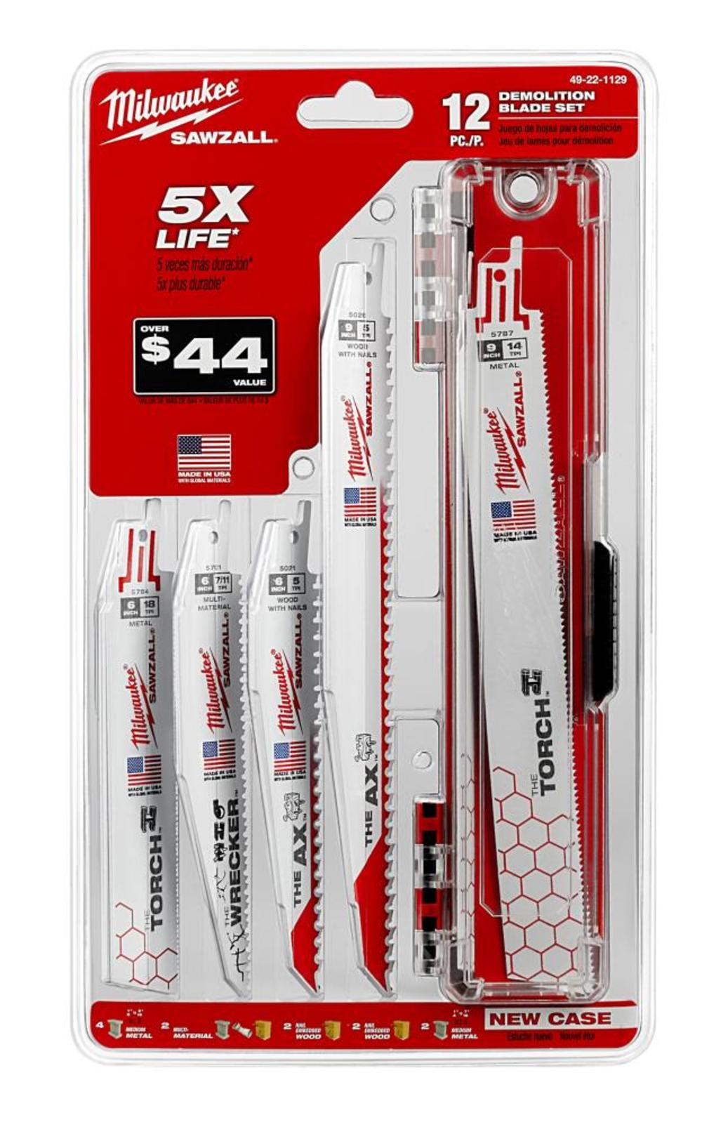 MW 12-Piece SAWZALL Blade Set 49-22-1129 from MW