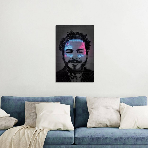 Post Malone By Octavian Mielu Unframed Wall Canvas Icanvas