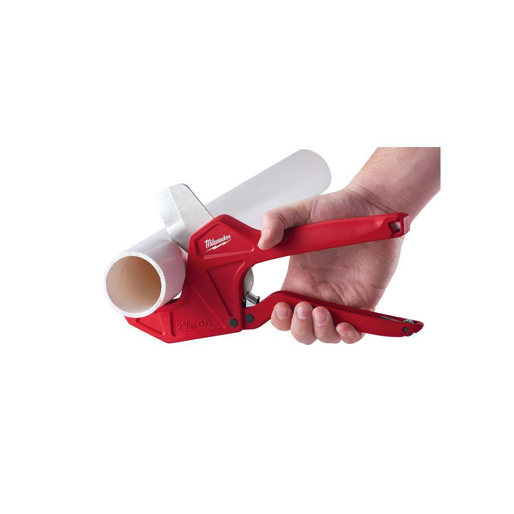 MW 2-38 in. Ratcheting PVC Pipe Cutter with 1 in. Mini Copper Tubing Cutter (2-PC) 48-22-4215-48-22-4251