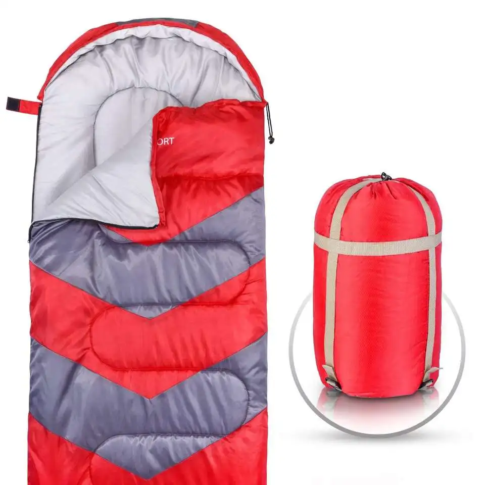 Fashion Style Customized Size Cold Weather Wearable Walking Hiking Nylon Fabric Sleeping Bag Envelope