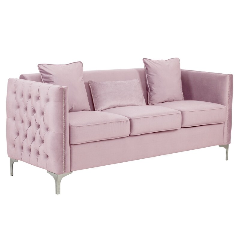 Bayberry Velvet Sofa Loveseat Chair Living Room Set