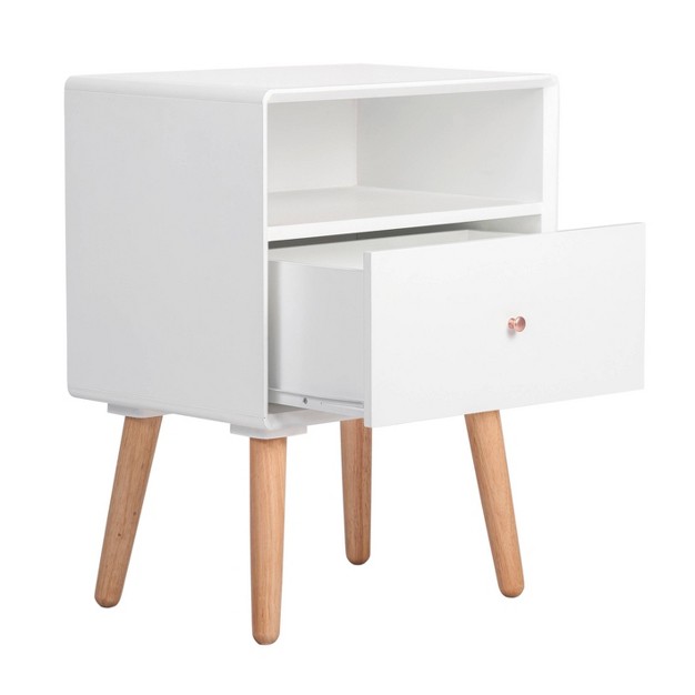 Lilou Side Table White Adore Decor