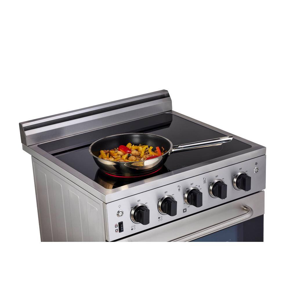 Unique Appliances Prestige 24 in. 2.3 cu. ft. Electric Range with Convection Oven in Stainless Steel UGP-24V EC SS