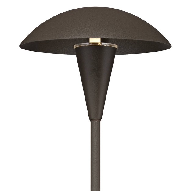 John Timberland Large Mushroom Bronze Finish Led Landscape Path Lights Set Of 4